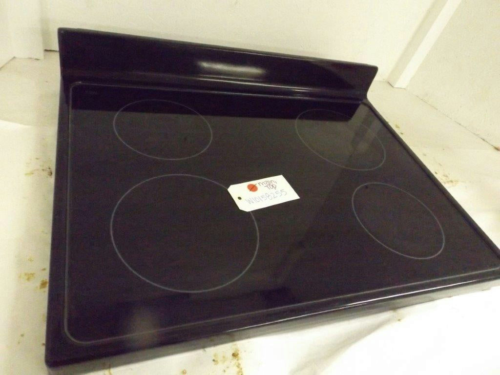 WHIRLPOOL STOVE W10158255 MAIN, TOP (BLACK) USED WHIRLPOOL STOVE W10158255 MAIN, TOP (BLACK) USED